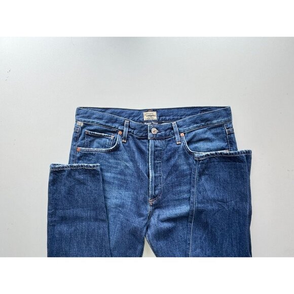 CITIZENS OF HUMANITY Liya Lowe Dark High Rise Slim Straight Jeans, Size 29 - Picture 10 of 14